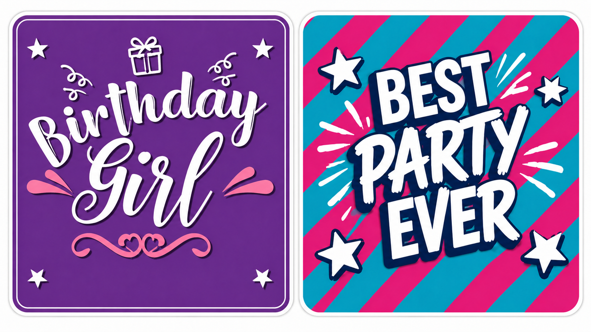 Ultimate Birthday Set Photo Booth Props