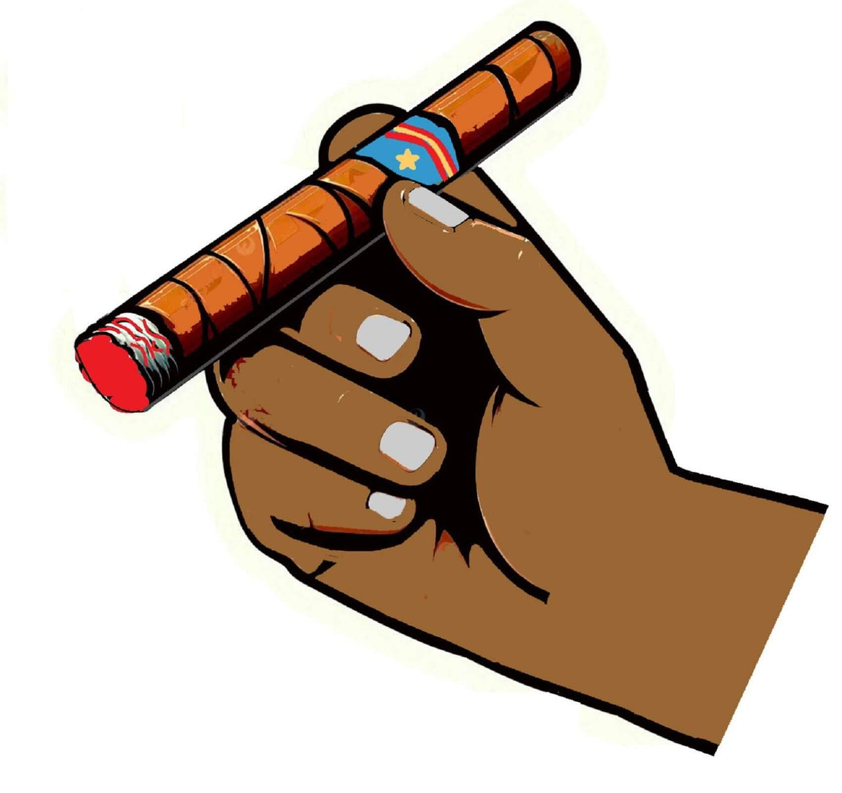 Big Hand Cigar prop held in hand for photo booth, oversized fun sign 13" tall, amazing quality.