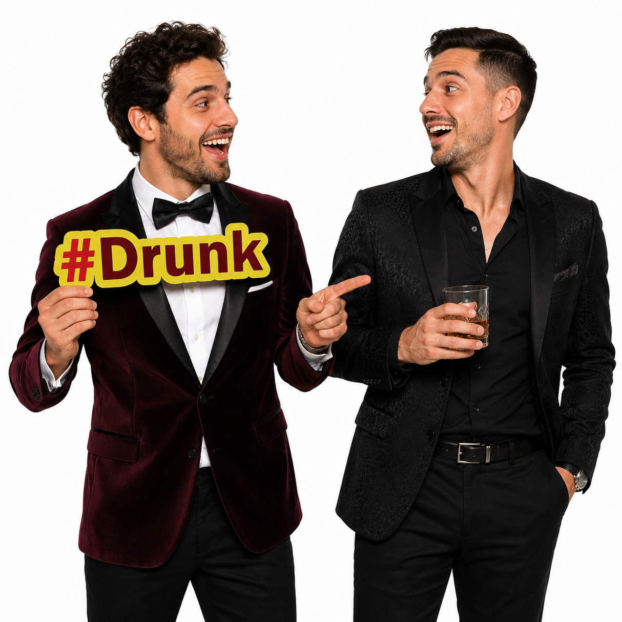 #Drunk PVC Photo Booth Prop