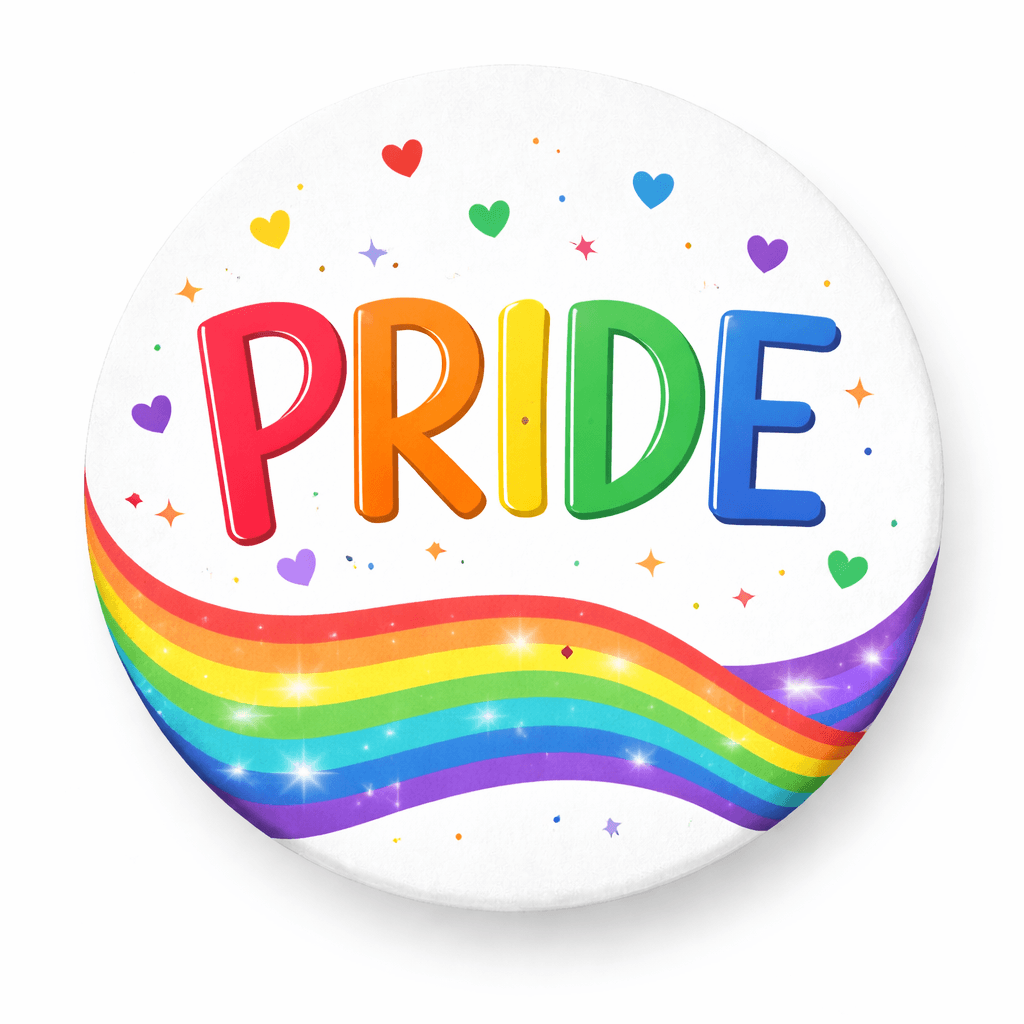 Colorful Pride Themed Photo Props Set 5 Pieces Each 10 Inches Durable 6mm PVC For Festive Celebrations