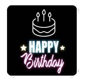 Birthday Neon Photo Booth Props 5 Piece Set For Fun Festive Photo Booth Moments And Party Memories