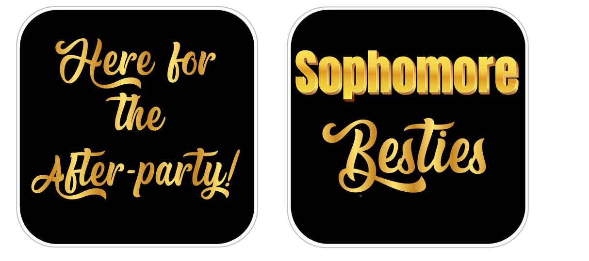 Homecoming Black and Gold Prop Set