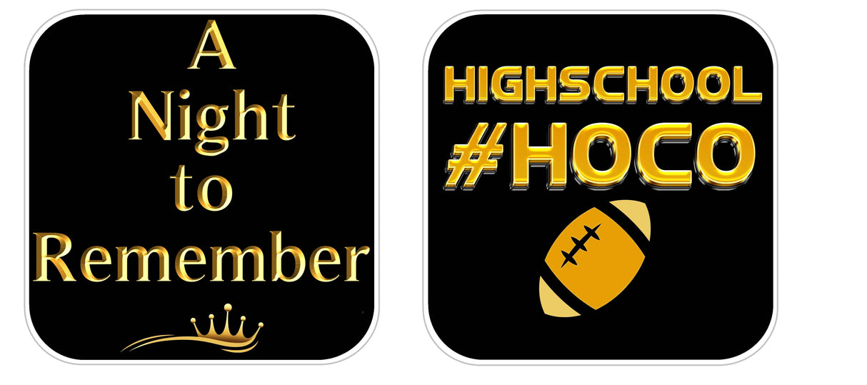 Homecoming Black and Gold Prop Set