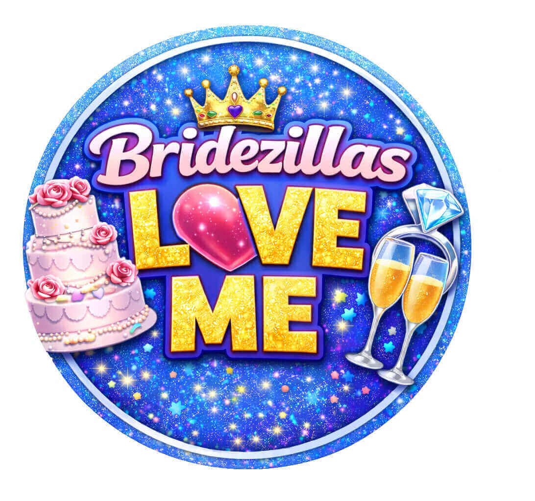 Bridezillas Love Me Magnet 2.75 Inch Round PVC Fridge Magnet for Wedding Humor and Bridal Party Gifts
