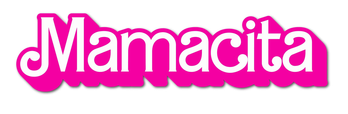 Mamacita Individual Prop in vibrant pink color, 16" long and 6mm thick, perfect for fun decorations.