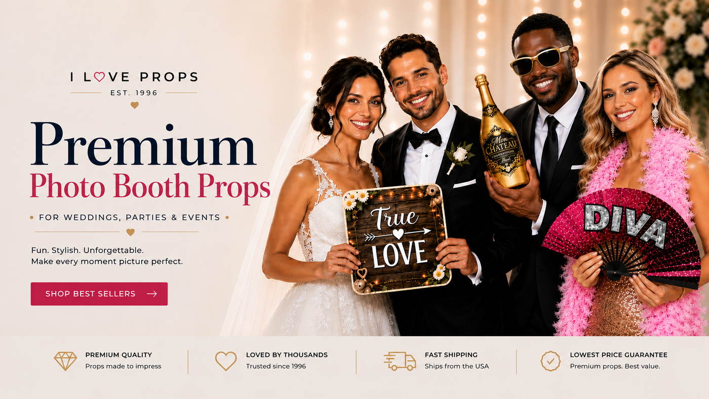 wedding photo booth props