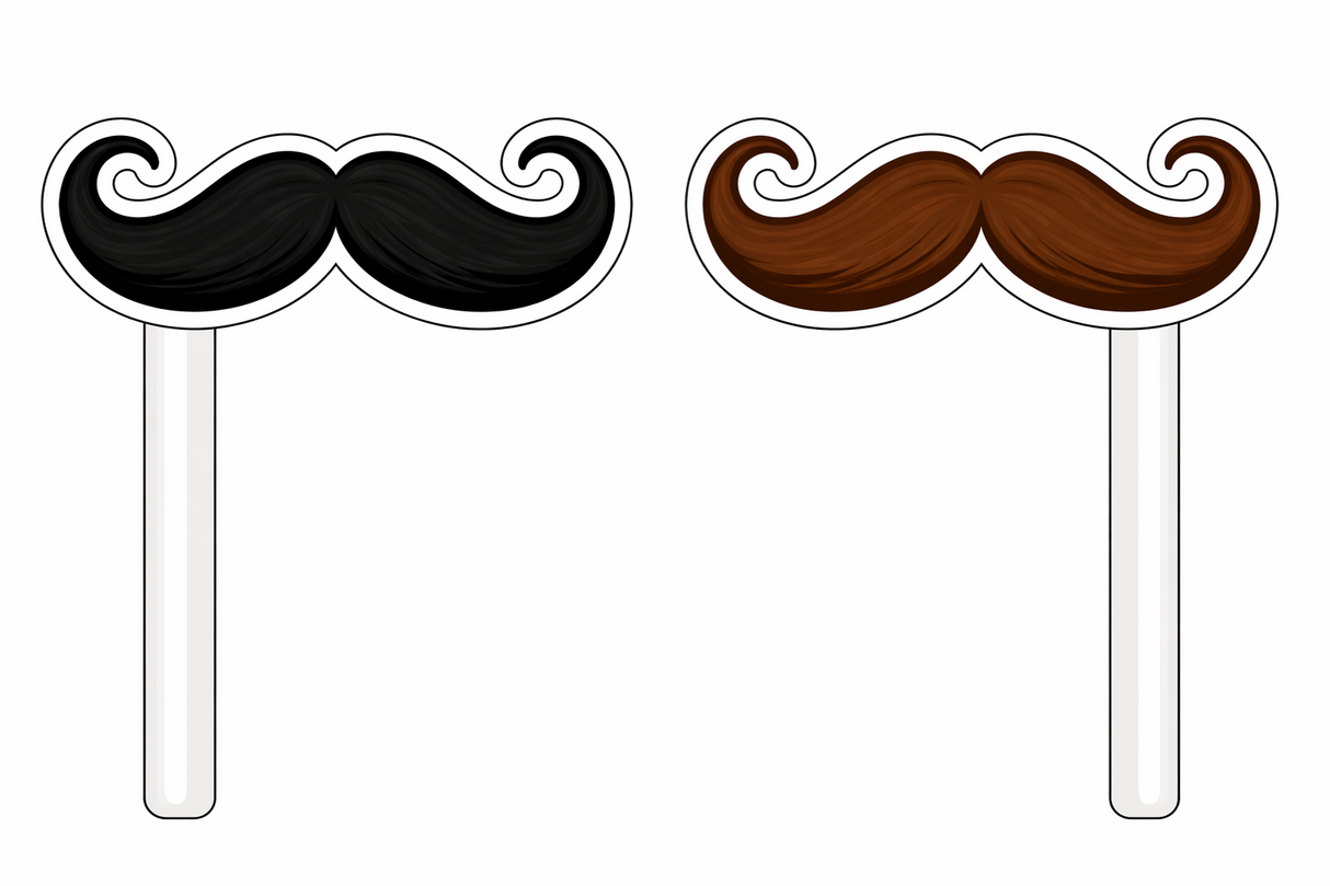 Ultimate Mustache Set Photo Booth Props