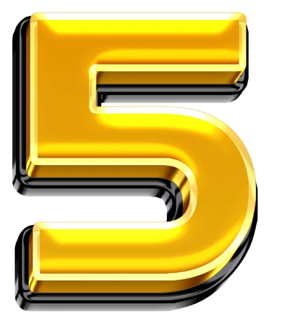 Gold Toned Number Set Zero Through Nine Big Numerals For Birthdays Weddings Graduations And Party Photos