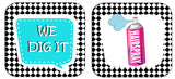 50s Fifties Themed Photo Booth Prop Set For Retro Parties Includes Three 10 Inch Square PVC Props And 12 Inch Accessory