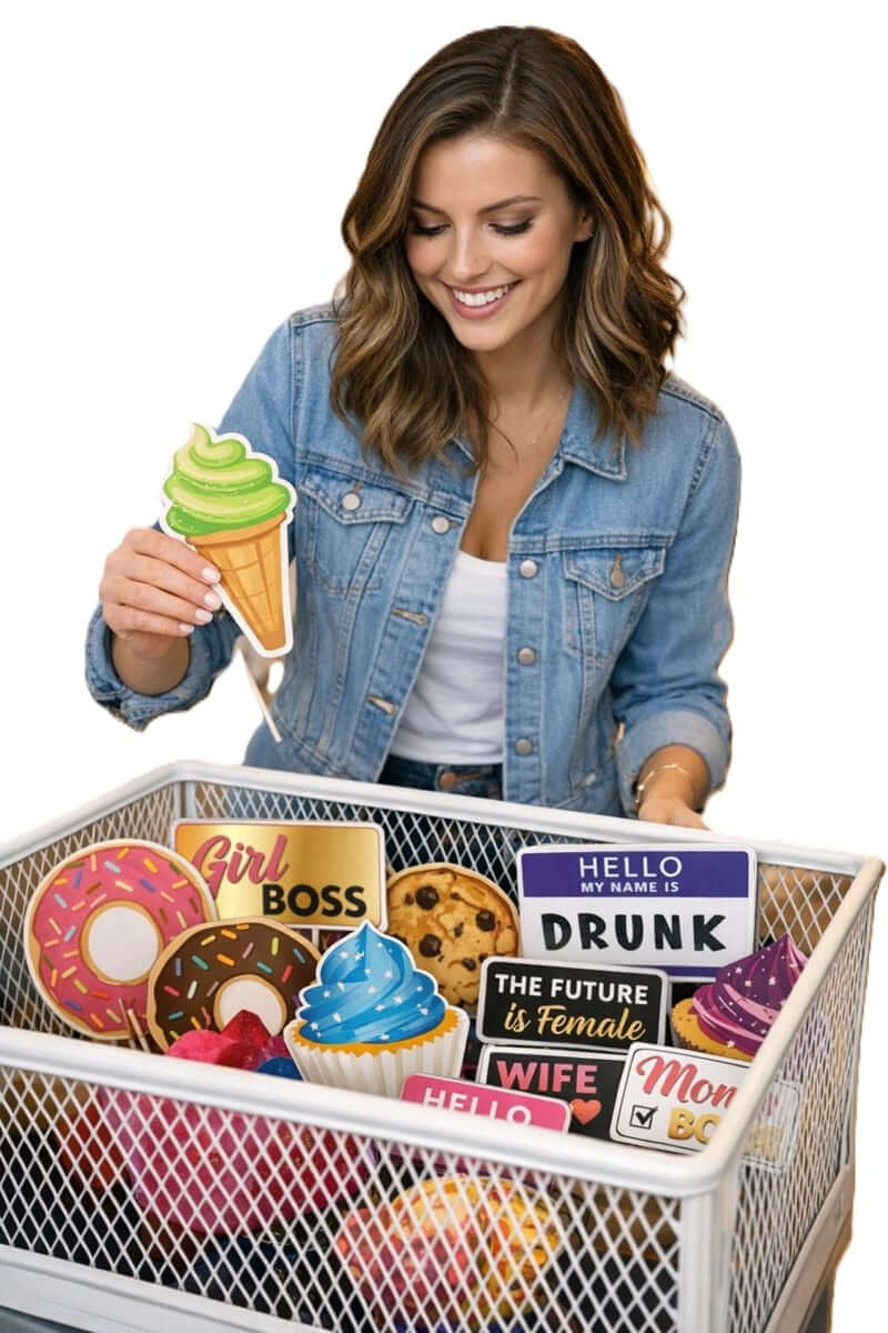 Surprise Filled Party Props Set of Random Signs for Birthdays Weddings and Celebrations