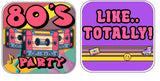 80s Party Eighties Photo Booth Prop Set for Themed Events Includes 9 Pieces for Fun Retro Photo Booths