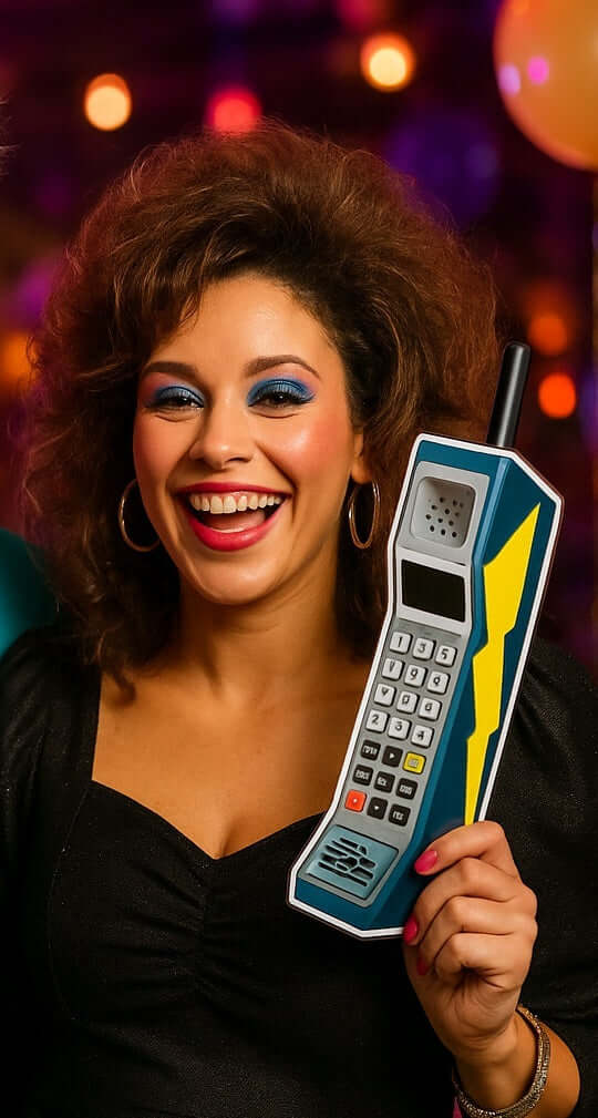 15 Inch Big Brick Cell Phone Photo Booth Prop Oldies Retro Vintage Party Accessory For Weddings And Events