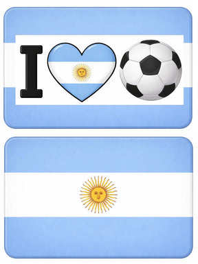 Argentina Soccer Double Sided Display Sign 10x7 Inches For World Cup Fans And Home Or Office Viewing