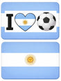 Argentina Soccer Double Sided Display Sign 10x7 Inches For World Cup Fans And Home Or Office Viewing