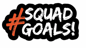 Squad Goals Big PVC Photo Booth Prop 13 Inch for Event Hosts Photographers and Partygoers