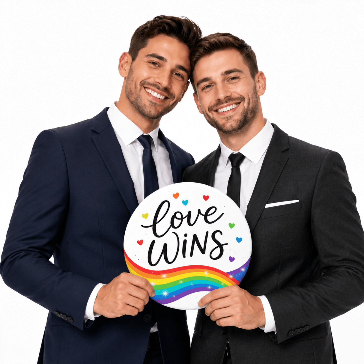 Colorful Pride Themed Photo Props Set 5 Pieces Each 10 Inches Durable 6mm PVC For Festive Celebrations