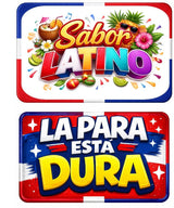 "SPANISH DOMINICANO Collection" - Photo Booth Sign Props in Spanish - Set of 5 - Double sided (Copy)