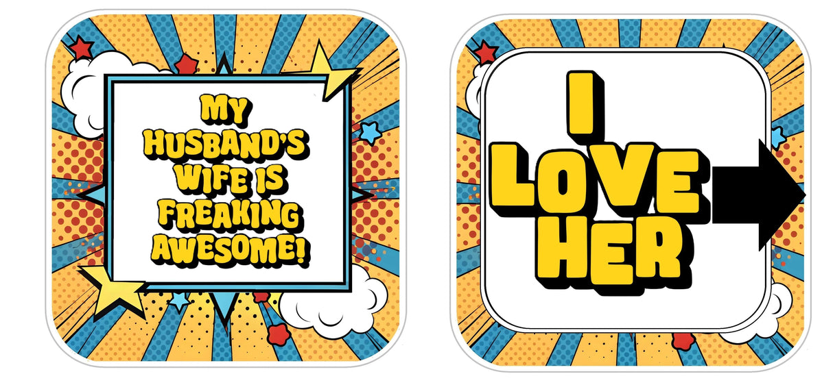 Married Life - Funny Photo Booth Party Prop Set