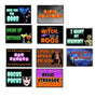 Halloween photo booth sign props set, 10 double-sided designs, waterproof and reusable, perfect for festive photo booths.