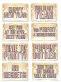 New Years Celebration - Photo Booth Prop Set- 4 pieces featuring elegant signs for party fun.