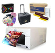 DNP DS620A Printer bundle including WCM Plus, media set, rolling case, and props for professional photo printing.