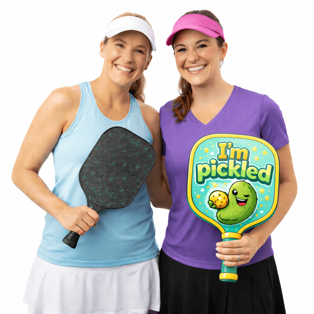 Pickleball Time Oversized Double Sided Hand Shaped Photo Booth Prop For Events And Photographers