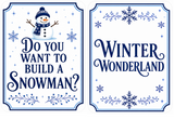 Holiday Corporate - Photo Booth Sign Props . Set of5  - Double Sided