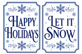Holiday Corporate - Photo Booth Sign Props . Set of5  - Double Sided