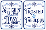 Holiday Corporate - Photo Booth Sign Props . Set of5  - Double Sided