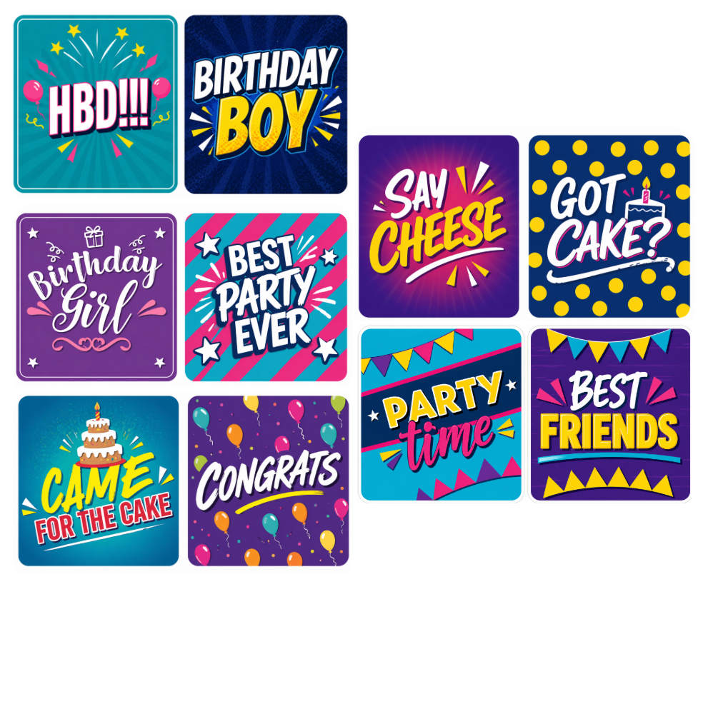 Ultimate Birthday Set Photo Booth Props