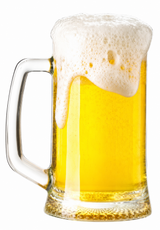 Beer Mug PVC Photo Booth Prop 10 Inch Double Sided For Parties
