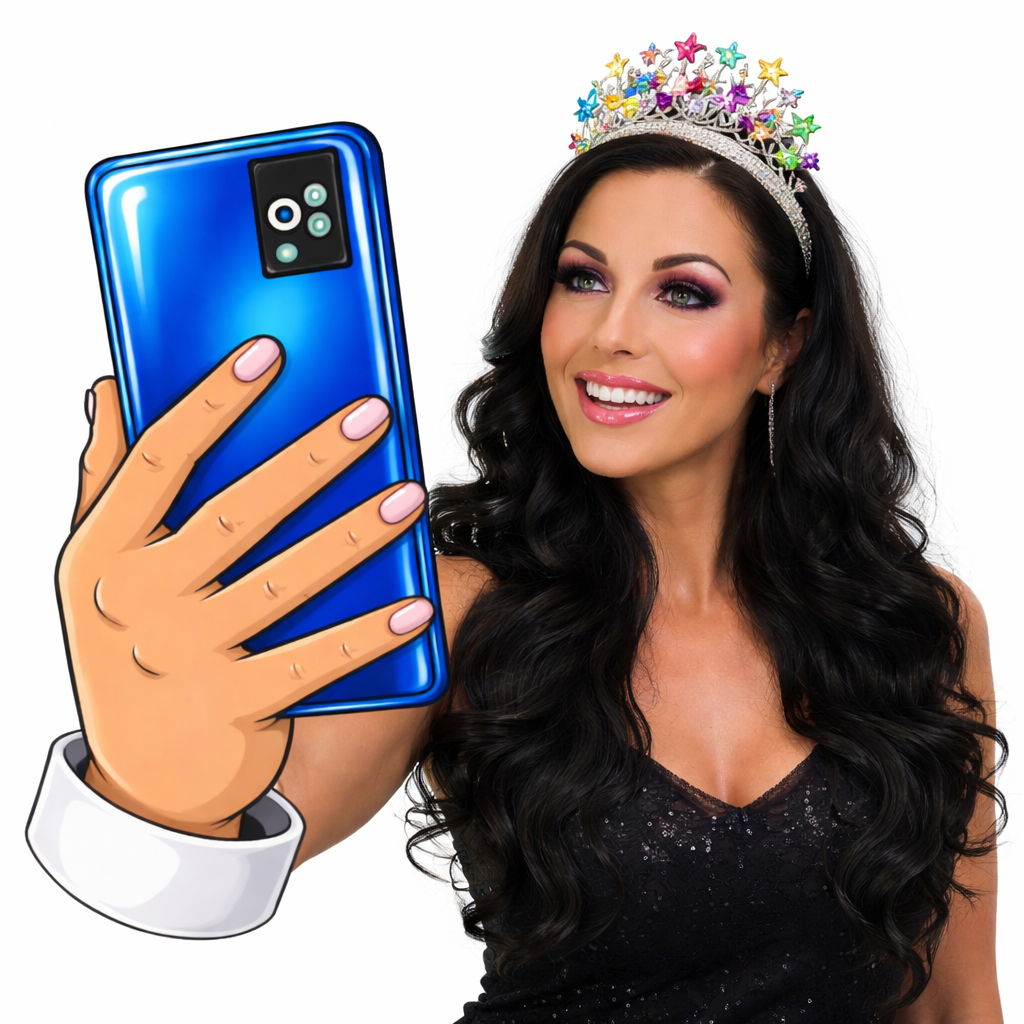 Oversized Photo Booth Prop Hand With Cell Phone Built In Pop Out Holder For Events And Influencer Shoots