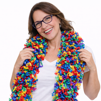 Color Explosion Multicolor Featherless Boa