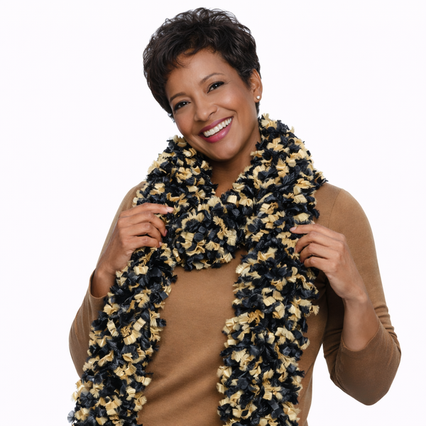 Featherless Gold and Black Boa