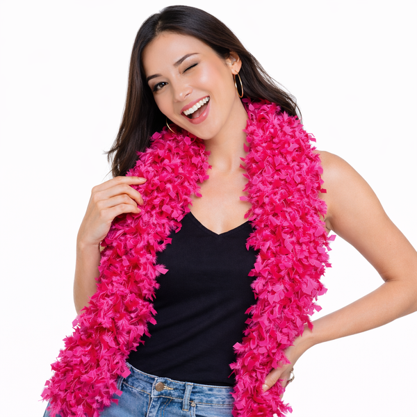 Featherless Pink Boa for bachelorette parties