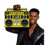 Big And Oversized Hand Holding Boom Box Photo Booth Prop With Pop Socket For Events