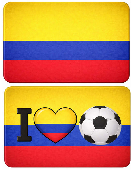 Colombia Soccer Double Sided Cheering Prop For World Cup Games Viewing Parties And Fan Zones featuring flags and love for soccer.