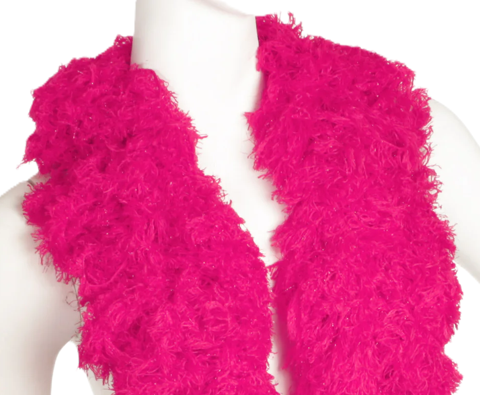 Super sized PINK Featherless Boa
