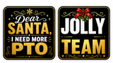 Christmas Corporate - Photo Booth Sign Props . Set of5  - Double Sided