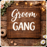 Country Wedding Photo Booth Prop Set With 5 Rustic Props And 10 Interchangeable Images