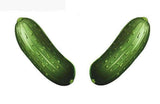 Colorful cartoon pickle prop, double-sided, 6mm thick and 15" long, perfect for fun displays and events.