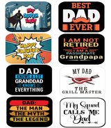 Fathers Day Prop Set featuring colorful signs like Best Dad Ever and Happy Father's Day for festive celebrations.