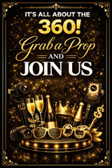 360 Easel Sign for Events Premium PVC Photo Booth Prop Easel for Weddings and Corporate Events and Celebrations