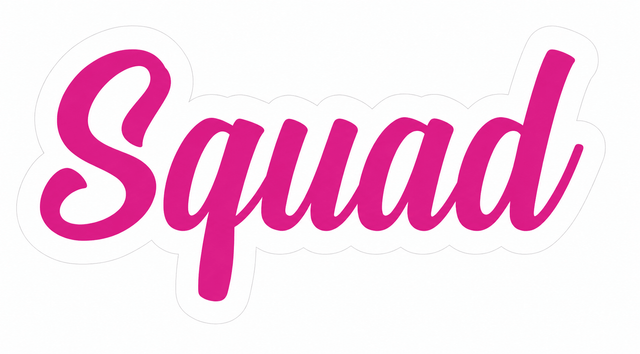 Squad PVC Photo Booth Prop for Parties Weddings and Corporate Events Glare Free Crisp Moments Modern Accessory