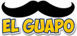 El Guapo Big Individual Prop featuring a bold mustache and vibrant text for decoration or fun events.