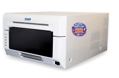 Photo Booth King Round PVC Magnet 0.025 Inch Thick For Metal Surfaces Ideal Gift And Home Decor on DNP printer.