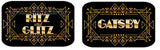 Doll Face Gatsby Black And Gold Photo Booth Prop Set Five-Piece PVC Wedding Props For Glamorous Photo Moments