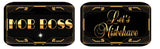 Doll Face Gatsby Black And Gold Photo Booth Prop Set Five-Piece PVC Wedding Props For Glamorous Photo Moments