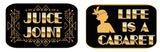 Doll Face Gatsby Black And Gold Photo Booth Prop Set Five-Piece PVC Wedding Props For Glamorous Photo Moments