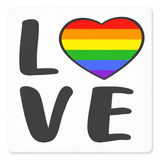 Colorful Pride Themed Photo Props Set 5 Pieces Each 10 Inches Durable 6mm PVC For Festive Celebrations with rainbow heart